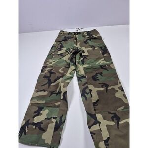 Vintage USMC ECWCS Pants Mens Small Long Woodland Camo Gore-Tex Military Rain
